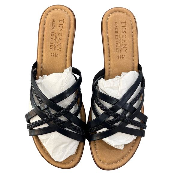 TUSCANY by Easy Street® Ricarda Slide Sandal Faux Leather - Picture 1 of 6
